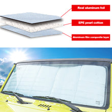 Load image into Gallery viewer, 122cm x 45cm Car Front Windshield Sunshade Cover Sun Visor Car Interior Accessories For Suzuki Jimny JB64 JB74 JB64W JB74W 2019