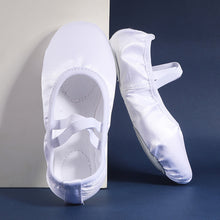 Load image into Gallery viewer, Women's Dance Shoes Girl's Satin Canvas Soft Bottoming Latin Dance Ballet Dance Shoes Dancer Yoga Gym Equipment