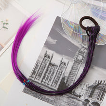 Load image into Gallery viewer, 1Pc Colorful Headband Girls Hair Ring Wigs Twist Braid Rope Rubber Band Hair Accessories Kids Wig
