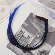 Load image into Gallery viewer, 1Pc Colorful Headband Girls Hair Ring Wigs Twist Braid Rope Rubber Band Hair Accessories Kids Wig