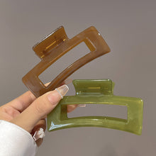 Load image into Gallery viewer, 1Pc Women Simple Vintage Square Large Gripper Geometric Hair Clips Fashion All-match Hair Accessories