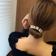 Load image into Gallery viewer, 1Pc Women Elegant Bud Chiffon Flower Bun Maker Maruko Hairstyle Making Long Tool Sweet Hair Braide Rope Hairbands Accessories