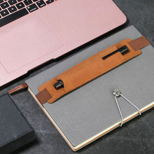 Load image into Gallery viewer, 1Pc Retro Style Pen Sleeve Notebook Rubber Band Pencil Bag PU Leather Pen Holder Case Protective Cover Student School Supplies