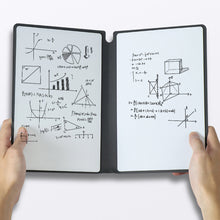 Load image into Gallery viewer, A5 Reusable Whiteboard Notebook Leather Memo Free Whiteboard Pen Erasing Cloth Weekly Planner Portable Stylish Office Notebooks