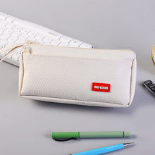 Load image into Gallery viewer, 1Pc Simple Pencil Case Large Capacity Pen Bag Pouch Solid Color Box for Girls Students Cute School Supplies Stationery