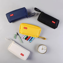Load image into Gallery viewer, 1Pc Simple Pencil Case Large Capacity Pen Bag Pouch Solid Color Box for Girls Students Cute School Supplies Stationery