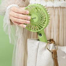 Load image into Gallery viewer, Portable USB Chargeable Mini Fan Handheld Fans with Base Summer Outdoor 3 Speed Adjustable Air Cooling Fan with Phone Holder