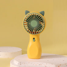 Load image into Gallery viewer, Handheld Mini Fan Portable Night Light Pocket Fan USB Charging Fan 2 Speeds Adujustable Summer Cooling Fan for Home Outdoor