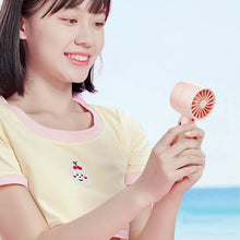 Load image into Gallery viewer, Portable USB Chargeable Mini Fan Handheld Fans with Base Summer Outdoor 3 Speed Adjustable Air Cooling Fan with Phone Holder