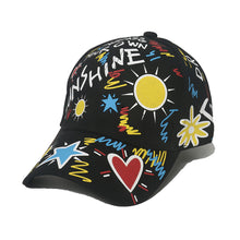 Load image into Gallery viewer, Adjustable Fashion Letter Baseball Cap Graffiti Sun Hip Hop Cap Visor Spring Hat For Women Men Cap