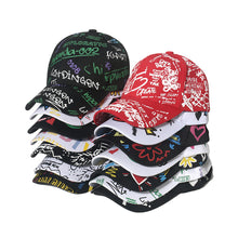 Load image into Gallery viewer, Adjustable Fashion Letter Baseball Cap Graffiti Sun Hip Hop Cap Visor Spring Hat For Women Men Cap