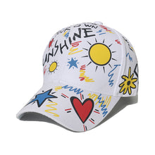 Load image into Gallery viewer, Adjustable Fashion Letter Baseball Cap Graffiti Sun Hip Hop Cap Visor Spring Hat For Women Men Cap