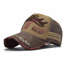 Load image into Gallery viewer, Adjustable Outdoor Fashion Washed Baseball Caps For Men Retro Canvas Women Sunhat Embroidered Letter Sports Cap