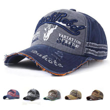 Load image into Gallery viewer, Adjustable Outdoor Fashion Washed Baseball Caps For Men Retro Canvas Women Sunhat Embroidered Letter Sports Cap