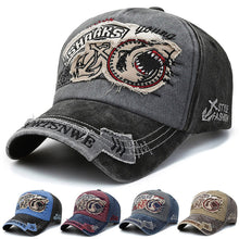 Load image into Gallery viewer, Shark Baseball Cap Embroideredhat Animal Cartoon Cotton Baseballs Female Stretch Hat