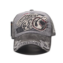 Load image into Gallery viewer, Shark Baseball Cap Embroideredhat Animal Cartoon Cotton Baseballs Female Stretch Hat
