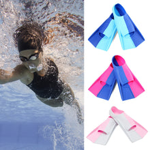Load image into Gallery viewer, Men Women Kids Silicone Professional Scuba Diving Fins Short Snorkel Swimming Fins Flippers Swimming Diving Accessories