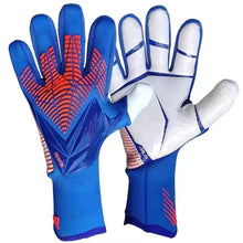 Load image into Gallery viewer, Kids Adults Thicken Latex Goalkeeper Gloves Goalie Gloves Football Soccer Anti-slip Protection Soccer Children Goalie Gloves