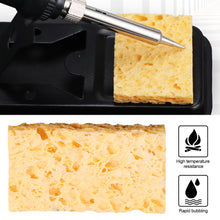 Load image into Gallery viewer, 10pcs Cleaning Sponge Soldering Iron Tip Tin Cleaner Yellow Heat Resistant High Sponge Temperature Resistant Sponge