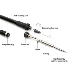 Load image into Gallery viewer, Soldering Station Iron Handle Accessories for 852D 936 937D 898D 907/ESD Iron Head Cannula Iron Tip For Welding Soldering Tools