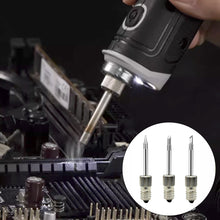 Load image into Gallery viewer, E10 Interface Soldering Iron Tips Cordless Battery Solder Welding Tips USB Electronic Soldering Iron Screw Tips Accessories