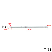 Load image into Gallery viewer, T12 Series Soldering Solder Iron Tips T12-K KU Series Iron Tip for Hakko FX951 STC & OLED Electric Soldering Iron