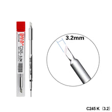 Load image into Gallery viewer, C210 C245 C115 Soldering Iron Tips Lead Free Heating Core Replacement Tips Compatible to JBC Sugon Aifen Aixun Soldering Station Handle