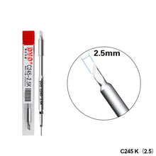 Load image into Gallery viewer, C210 C245 C115 Soldering Iron Tips Lead Free Heating Core Replacement Tips Compatible to JBC Sugon Aifen Aixun Soldering Station Handle