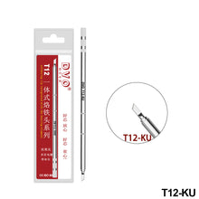 Load image into Gallery viewer, T12 Series Soldering Solder Iron Tips T12-K KU Series Iron Tip for Hakko FX951 STC & OLED Electric Soldering Iron