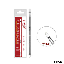 Load image into Gallery viewer, T12 Series Soldering Solder Iron Tips T12-K KU Series Iron Tip for Hakko FX951 STC & OLED Electric Soldering Iron