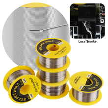 Load image into Gallery viewer, 60/40 Solder Wire 0.5/0.8/1.0/1.2mm Rosin Core Tin Solder Wire Soldering Welding Flux 2.0% Iron Wire Reel 50g 0.6mm