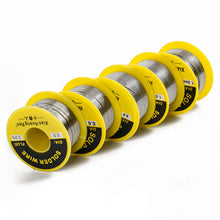 Load image into Gallery viewer, 60/40 Solder Wire 0.5/0.8/1.0/1.2mm Rosin Core Tin Solder Wire Soldering Welding Flux 2.0% Iron Wire Reel 50g 0.6mm