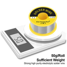 Load image into Gallery viewer, 60/40 Solder Wire 0.5/0.8/1.0/1.2mm Rosin Core Tin Solder Wire Soldering Welding Flux 2.0% Iron Wire Reel 50g 0.6mm