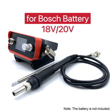 Load image into Gallery viewer, PTS300D T12 Cordless Soldering Iron Station for Dewalt 20V Max Li-ion Battery for Makita/Milwaukee/Bosch Battery Electric Solder