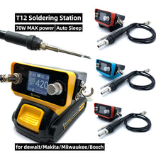 Load image into Gallery viewer, PTS300D T12 Cordless Soldering Iron Station for Dewalt 20V Max Li-ion Battery for Makita/Milwaukee/Bosch Battery Electric Solder