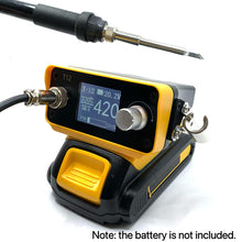 Load image into Gallery viewer, PTS300D T12 Cordless Soldering Iron Station for Dewalt 20V Max Li-ion Battery for Makita/Milwaukee/Bosch Battery Electric Solder