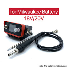 Load image into Gallery viewer, PTS300D T12 Cordless Soldering Iron Station for Dewalt 20V Max Li-ion Battery for Makita/Milwaukee/Bosch Battery Electric Solder