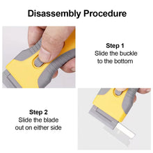 Load image into Gallery viewer, Multi-Purpose Retractable Scraper with Razor Blade Set Cleaning Tool for Scraping Labels Decals Stickers Auto Glass Cooktop Stove Window