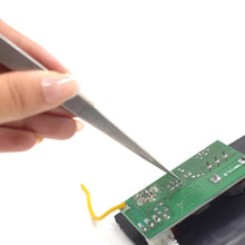 Load image into Gallery viewer, Adjustable Slide Lock Stainless Steel Tweezers Self Clamping Tweezers Jewelry Making Tool Electronic Component Repair Tools