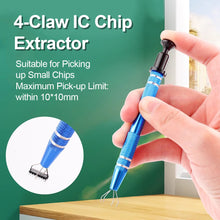 Load image into Gallery viewer, IC Chip Extractor Remover Tool 4-Claw Electronic Component Precision Parts Grabber Extractor Jewelry Pick Up Puller Repair Tool