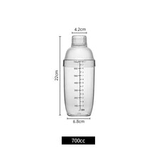 Load image into Gallery viewer, 350ml/500ml/700ml/1000ml Plastic Martini Cocktail Shaker Wine Beverage Mixer Wine Shaker Cup Drink Mixer Shake Bottle Barware Home Bar Utensils