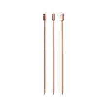 Load image into Gallery viewer, 3Pcs Stainless Steel Reusable Cocktail Picks Martini Fruit Stick Swizzle Sticks For Bar Utensils Party Kitchen KTV Wedding