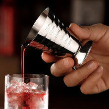 Load image into Gallery viewer, 75ml Stainless Steel Measure Cup Cocktail Tool Bar Mixed Barware 3 In 1 Cocktail Tools Bar Utensils Jigger Cup