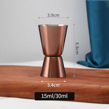 Load image into Gallery viewer, 15-30ml/25-50ml Double Jigger Stainless Steel Measure Cup Cocktail Drink Wine Shaker Stainless Bar Accessories Bartender Tools