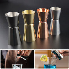 Load image into Gallery viewer, 15-30ml/25-50ml Double Jigger Stainless Steel Measure Cup Cocktail Drink Wine Shaker Stainless Bar Accessories Bartender Tools
