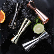 Load image into Gallery viewer, 30/60ml Double Spirit Jigger Stainless Steel Measure Cup Cocktail Drink Wine Shaker Party Bar Club Accessories Bartender Tools