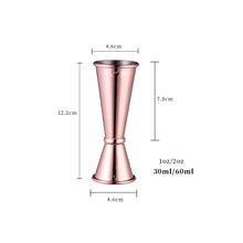 Load image into Gallery viewer, 30/60ml Double Spirit Jigger Stainless Steel Measure Cup Cocktail Drink Wine Shaker Party Bar Club Accessories Bartender Tools