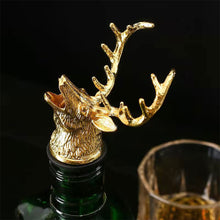 Load image into Gallery viewer, 3D Decorative Deer Head Wine Stopper for Champagne Bottle Beverage Vacuum Seal Wedding Barware Kitchen Tools Bar Decor