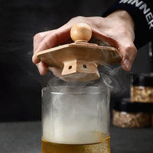 Load image into Gallery viewer, Cocktail Smoker Whiskey Wooden Smoked Wood Hood Smoker For Bar Drinks Kitchen Bartender Tools For Whiskey Alcoholic Drinks Gift