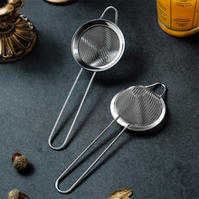 Load image into Gallery viewer, Cocktail Strainer Stainless Steel Tea Strainers Conical Food Strainers Fine Kitchen Mesh Strainer Practical Bar Strainer Tool Filter Sifter